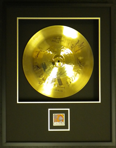 Allman Brothers Signed Cymbal & VIP Pass