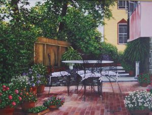 Cape May Patio on Canvas