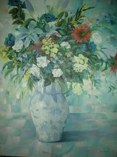 Blue & White Vase LB187