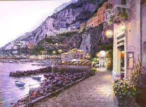 Amalfi Night (Painting)