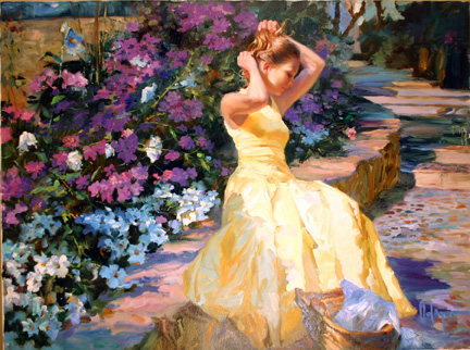 The Yellow Dress - Painting