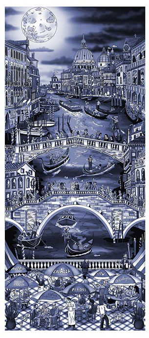 Midnight in Venice Grey Blue - Image 4